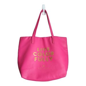 Kate Spade Pink "Live Color Fully" Tote